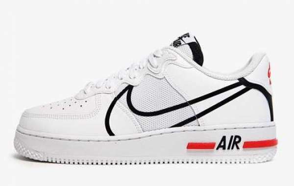 Brand New 2021 Nike Air Force 1 React Sneakers CD4366-100 ​​​